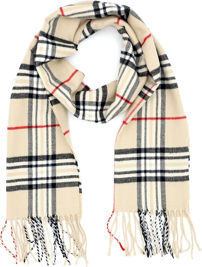 Achillea Cashmere Feel Tartan Plaid Scarf - Classic Winter Scarf for Men & Women, Scottish Heritage Holiday Gift - Image 1